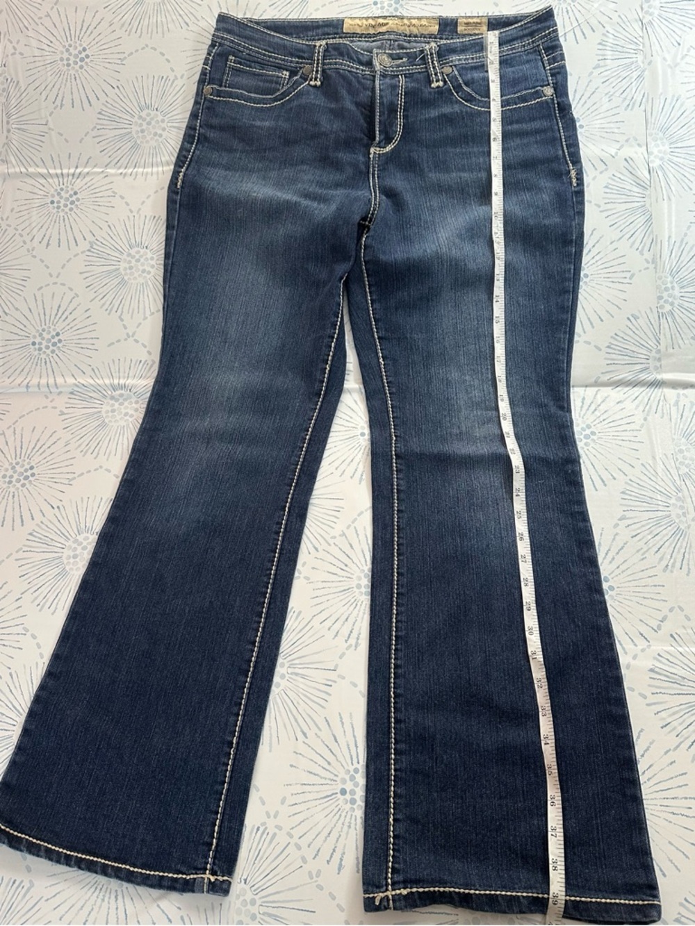 Nine West Vintage American Mid Rise Bootcut Jeans Women's Size 12 - Picture 2 of 12